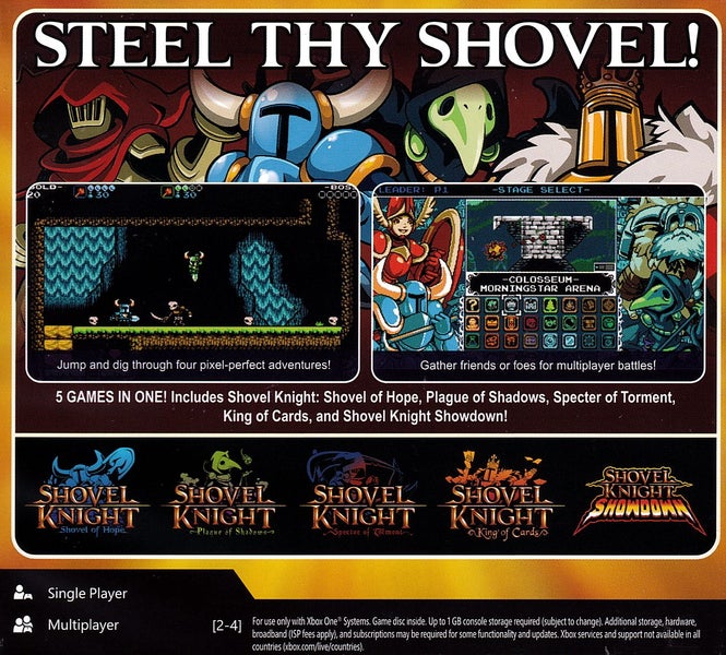 Shovel Knight Treasure Trove Xbox One Carousel 2