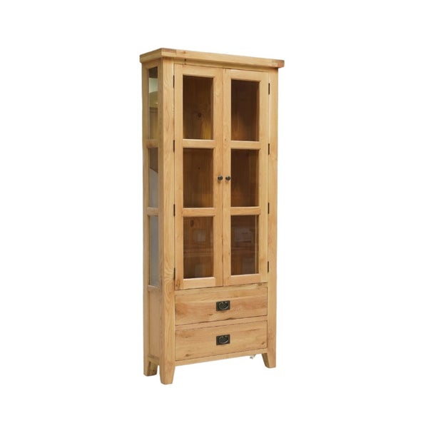 Yes Oak Corner Display Cabinet Carousel 1
