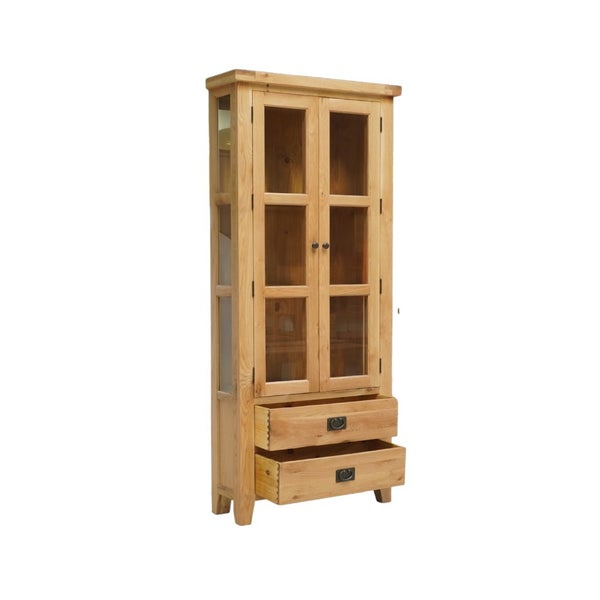 Yes Oak Corner Display Cabinet Carousel 2