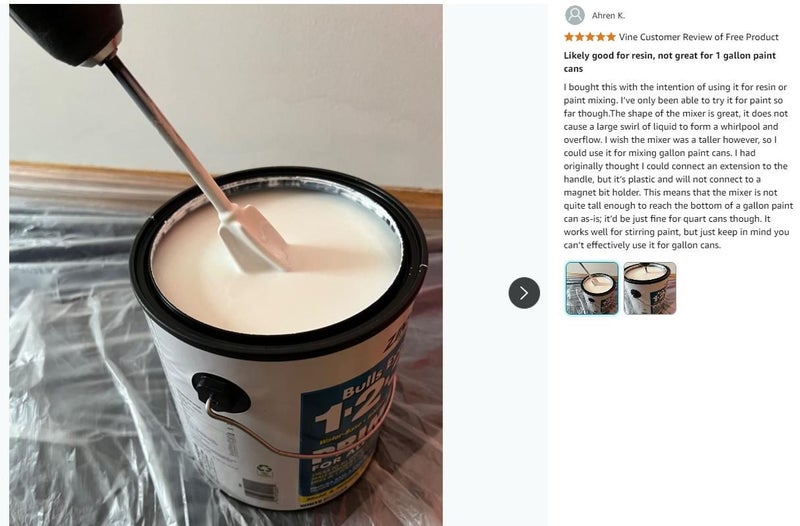 2Pcs Cordless Paint Compound Mixer Epoxy Resin Stirrer *Local Buy* Carousel 2