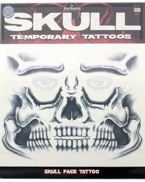 Skull Face Tattoo Transfer Carousel 1