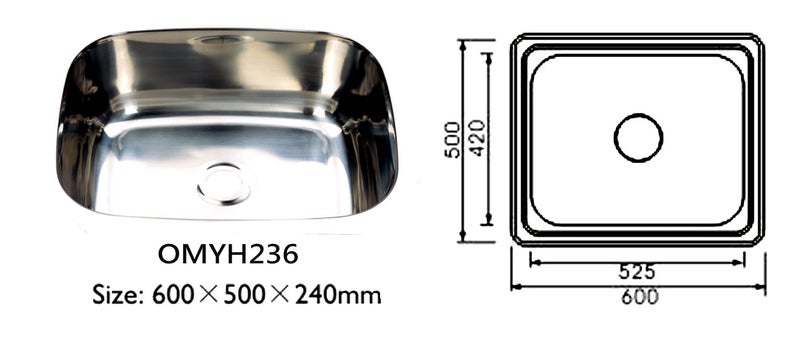 undermount kitchen sink OM236A Carousel 1