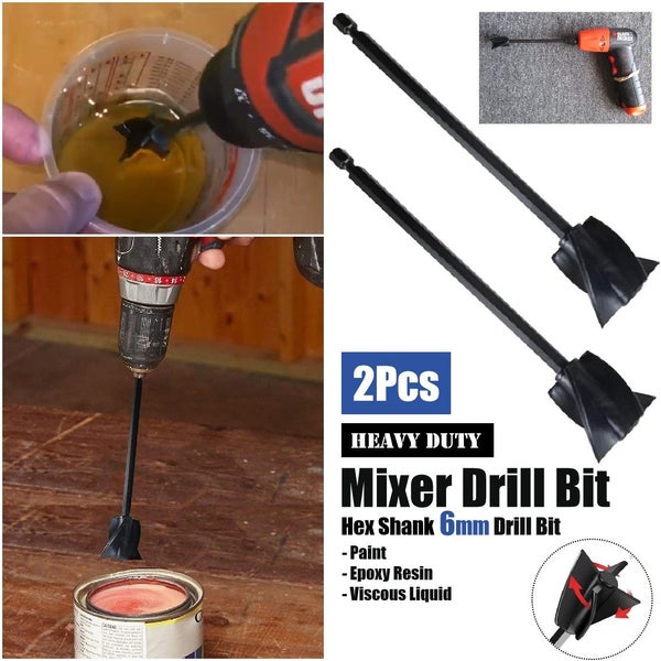 2Pcs Cordless Paint Compound Mixer Epoxy Resin Stirrer *Local Buy* Carousel 1