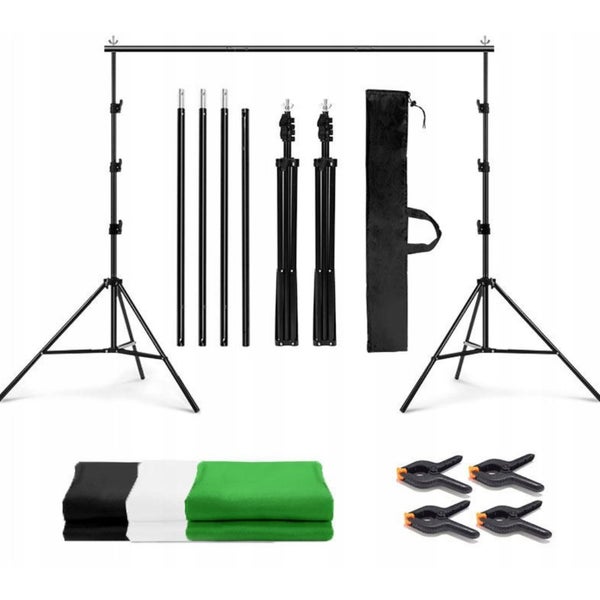 Photography Background Stand with 3 Backdrops Kit (2.6 x 3m) - Super Hot Deal Carousel 8