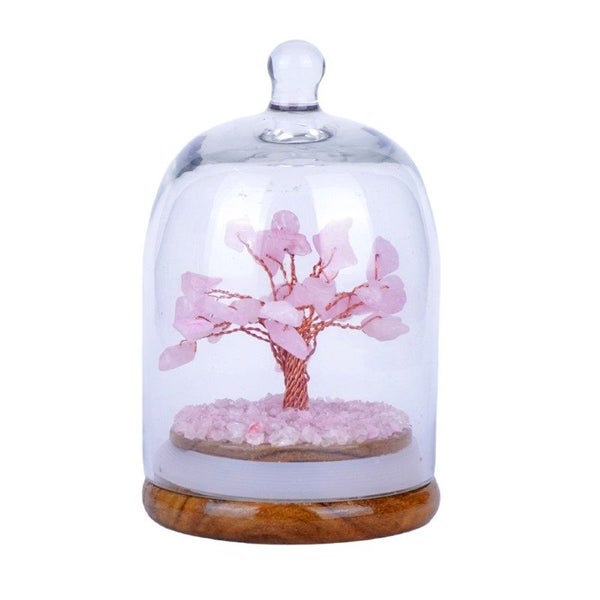 Rose Quartz Dome Crystal Tree Carousel 1