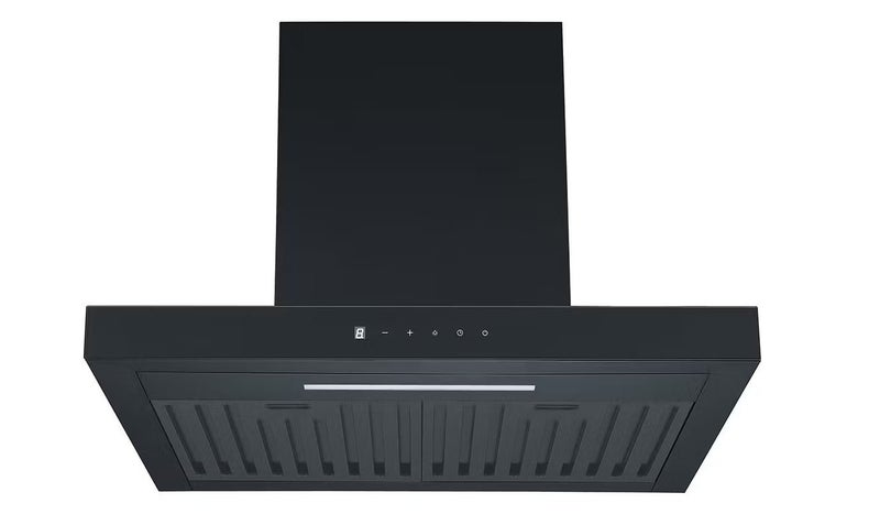 Euromaid 60cm Deluxe Flat Canopy Rangehood, Matte Black Carousel 1