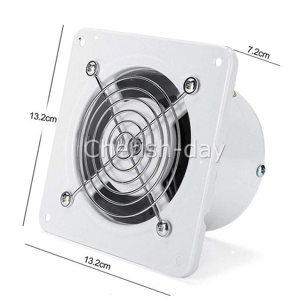 4" INCH Ventilation Extractor Exhaust Fan Blower Window Wall Kitchen Bathroom Carousel 8