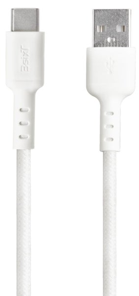3sixT Tough USB-A to USB-C (v) Cable 1.2m - White Carousel 2