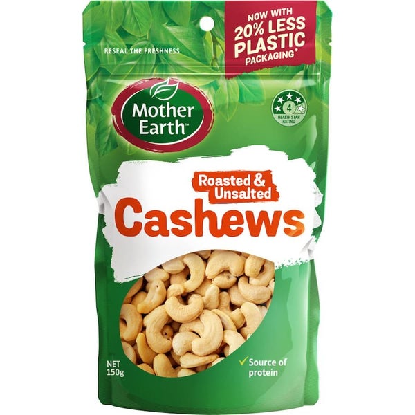 Mother Earth Cashews Roasted Unsalted Carousel 1