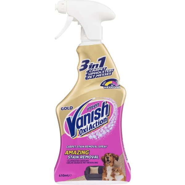 Vanish Preen Gold Carpet Cleaner 3 In 1 Spray Carousel 1