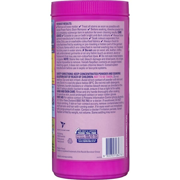 Vanish Napisan Oxi Action Stain Remover Colour Safe Powder Carousel 2