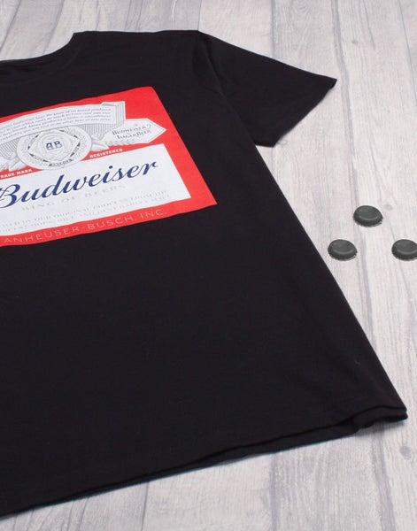 Budweiser Black Short Sleeved T-Shirt (Mens) Carousel 4