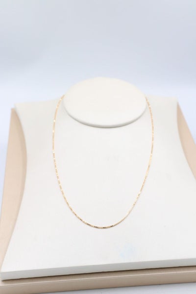 9ct Gold Italian Box Chain 45cms Carousel 2