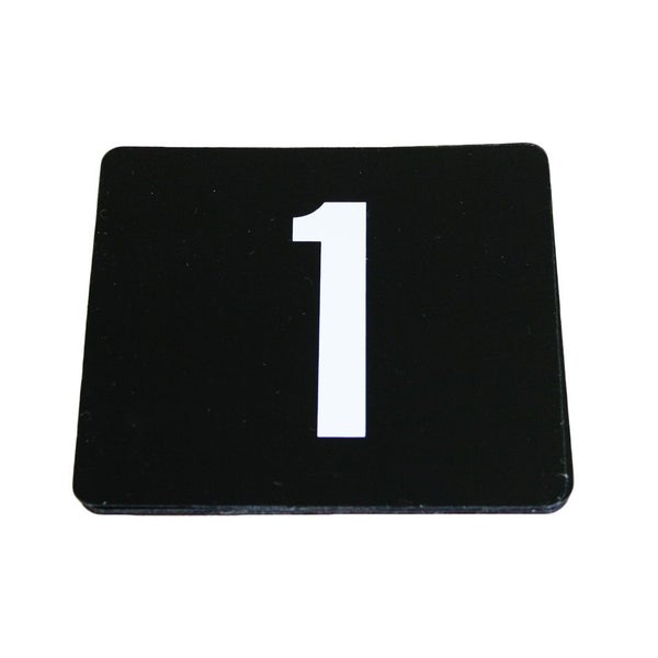 Table Number Set 1-50 Black Carousel 1