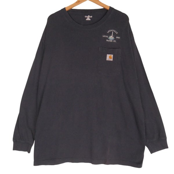 Vintage Carhartt Navy Blue Long Sleeve Tee XXL Carousel 1