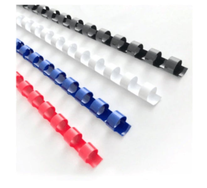 Red binding combs plastic 100pcs 21 rings 10mm Carousel 1