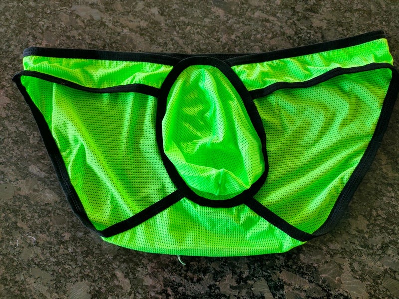 Men's Fashion Mesh Transparent Briefs to fit waist 86-92cms LAST PAIR Carousel 1