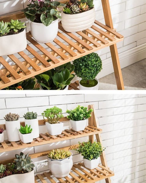 Bamboo Foldable Plant Rack New Carousel 11