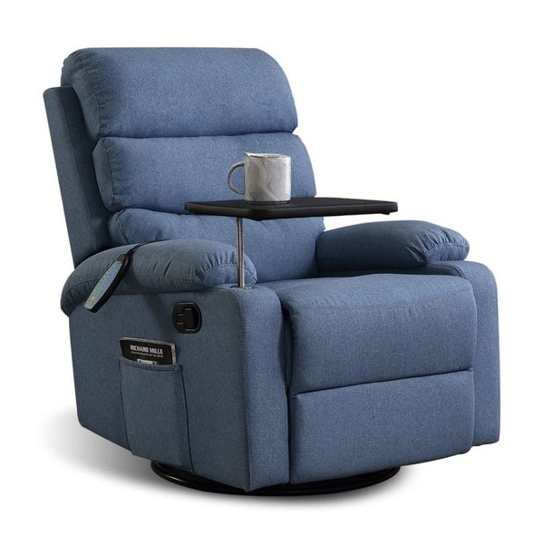 Massage Chair Recliner Chairs Heated Lounge Sofa Armchair 360 Swivel Carousel 1