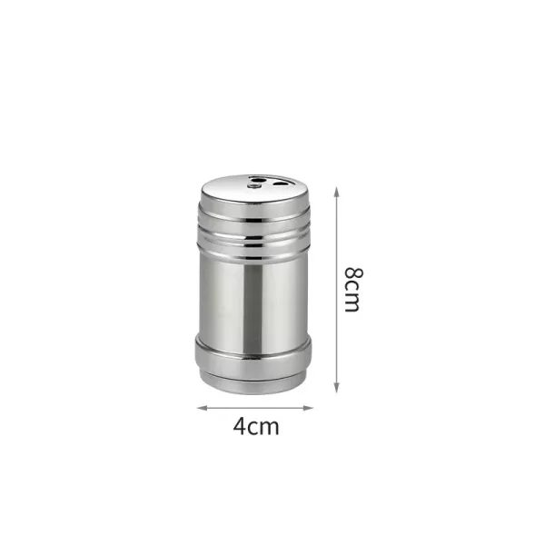 Stainless Steel Spice Jars Barbecue Salt Shaker Pepper Seasoning Bottle Home Carousel 1