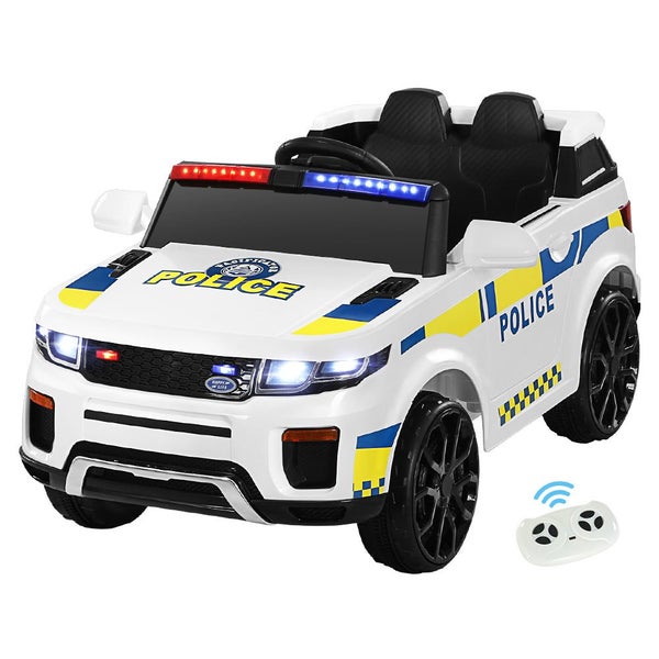 Rigo Kids Ride On Car Electric Patrol Police Toy Cars Remote Control 12V White K Carousel 1