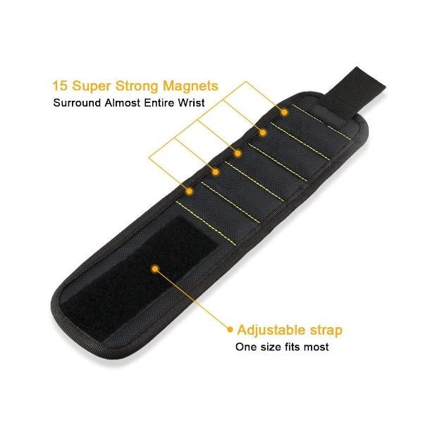 Hod Health & Home Hand Tools Magnetic Wristband Belt With 15 Powerful Magnets Fo Carousel 2