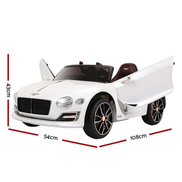 Rigo Kids Bentley Ride On Car Licensed Electric Toys 12V Battery Remote Cars Whi Carousel 2