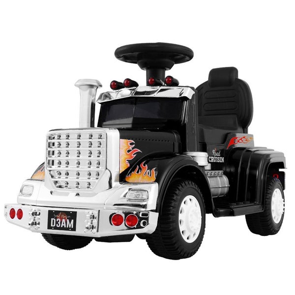 Rigo Kids Ride On Cars Electric Toys Battery Truck Childrens Motorbike Black Kid Carousel 1