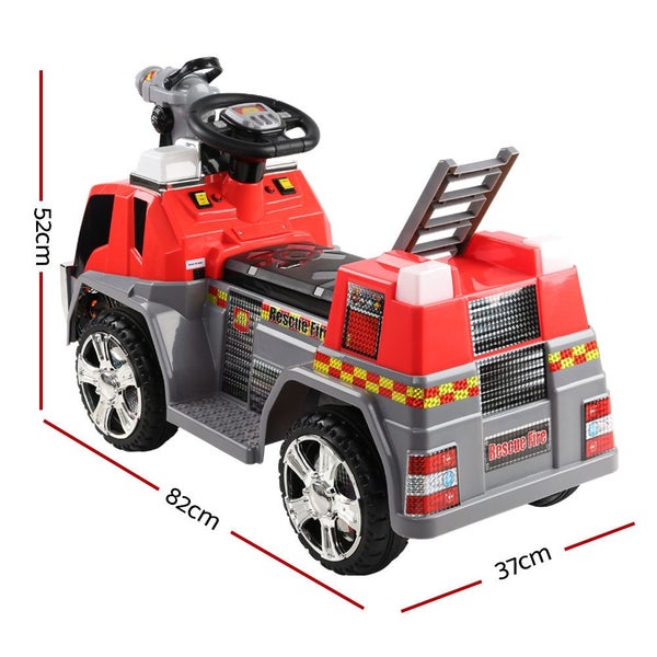 Rigo Kids Ride On Fire Truck Motorbike Motorcycle Car Red Grey Kids Ride On Toys Carousel 2