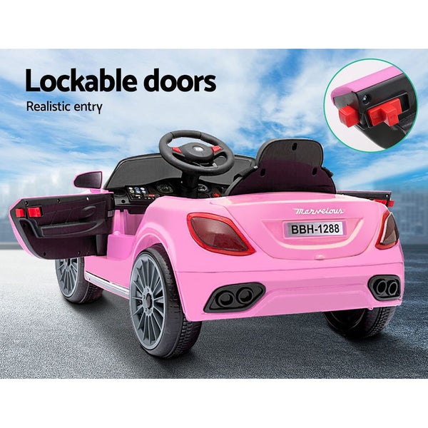 Rigo Kids Ride On Car Battery Electric Toy Remote Control Pink Cars Dual Motor K Carousel 8