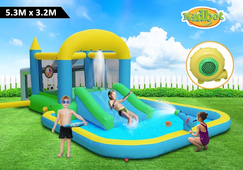 Inflatable Water Park Slide Pool Carousel 2