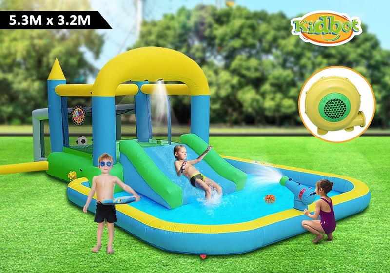 Inflatable Water Park Slide Pool Carousel 1