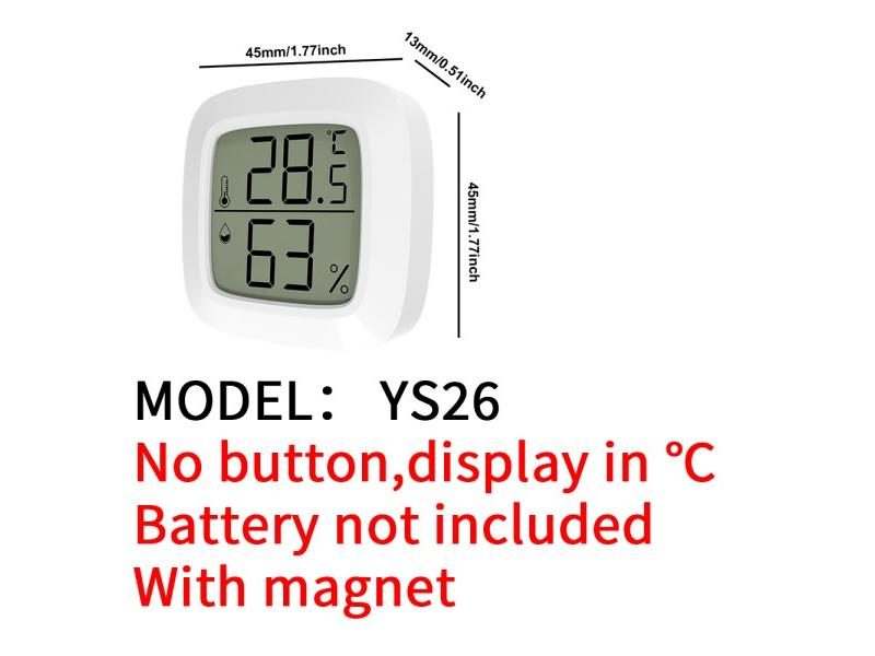 Mini LCD Digital Thermometer Hygrometer Indoor Electronic Temperature Carousel 1