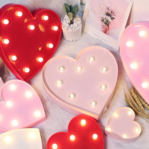 Love Or Heart Neon Led Night Lights Romantic Valentine's Day Gift Party Decor La Carousel 8