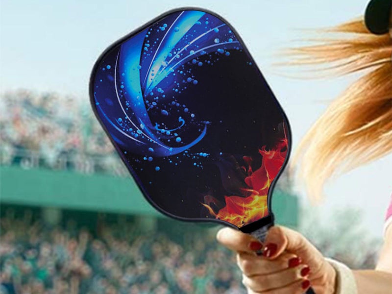 Fiberglass Pickleball Paddles With 4 Balls Pickleball Rackets Set Blue Carousel 6