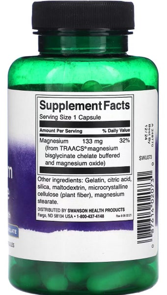 MAGNESIUM GLYCINATE ULTRA CHELATED 133 MG 90 CAPS - BB1127 Carousel 2