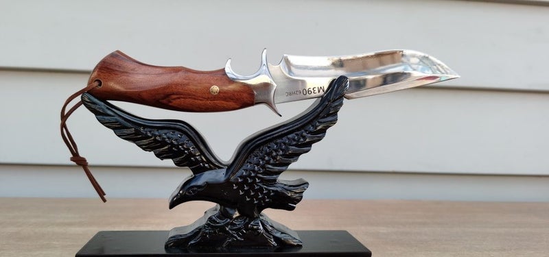 'DAWN' M390 Alloy Steel Ultra-bright Mirror Blade Hunting Camping BBQ Knife Gift Carousel 1