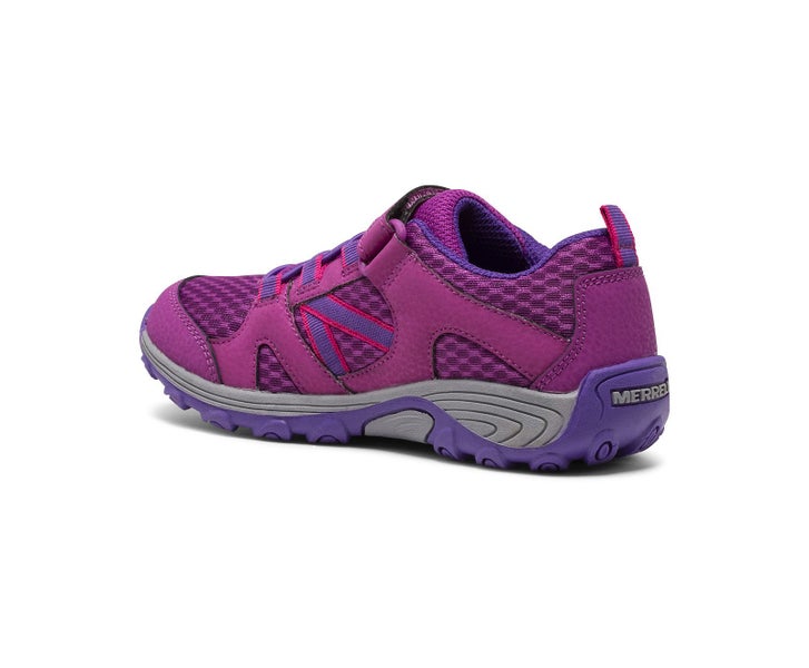 Merrell Trail outback Hiking Shoes girls berry big kids and Grey/Multi colour Carousel 5