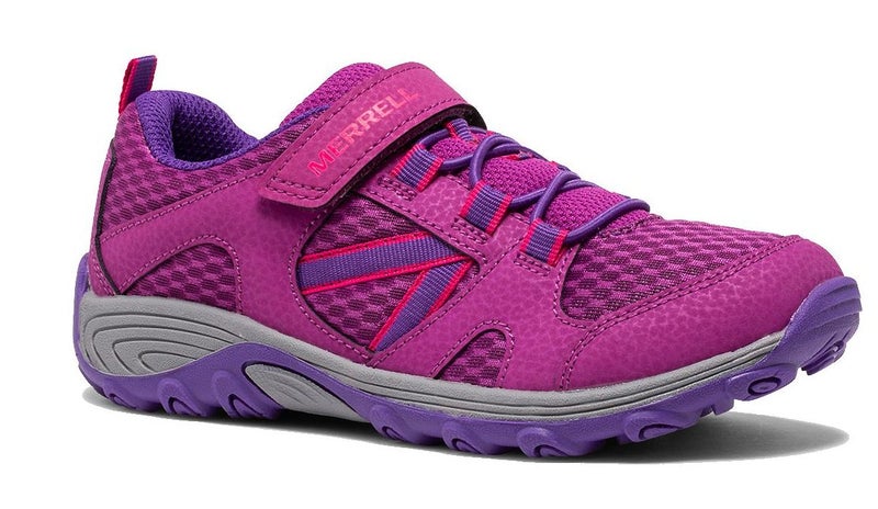 Merrell Trail outback Hiking Shoes girls berry big kids and Grey/Multi colour Carousel 1
