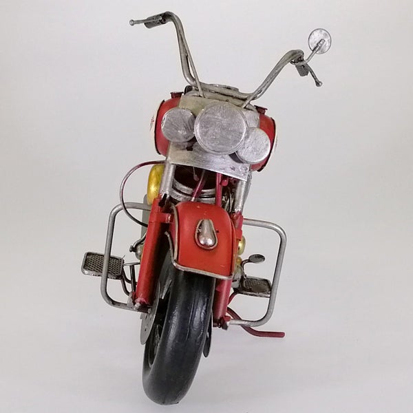 Vintage Red Motorcycle Sculpture - Large62997353905411112
