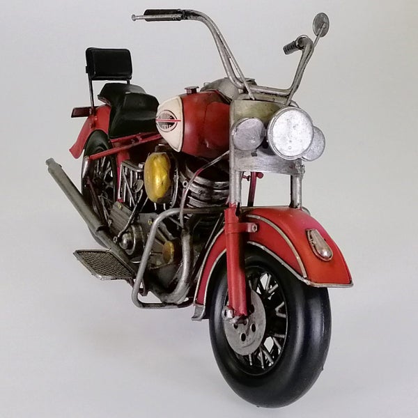 Vintage Red Motorcycle Sculpture - Large62997353905411114