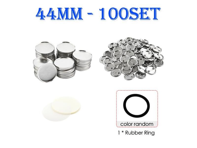 100Set Blank Badge Pin Button Maker Parts Supplies 25-58mm For Punch Press DIY Carousel 1