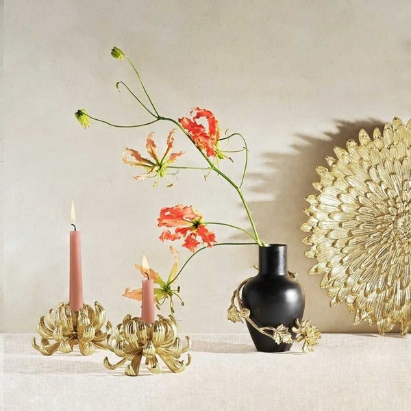 Michael Aram Dahlia Candleholder Set 2pce Carousel 2