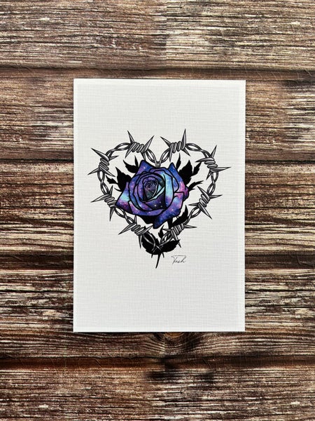 MINI PRINT ~ Galaxy Rose Carousel 1