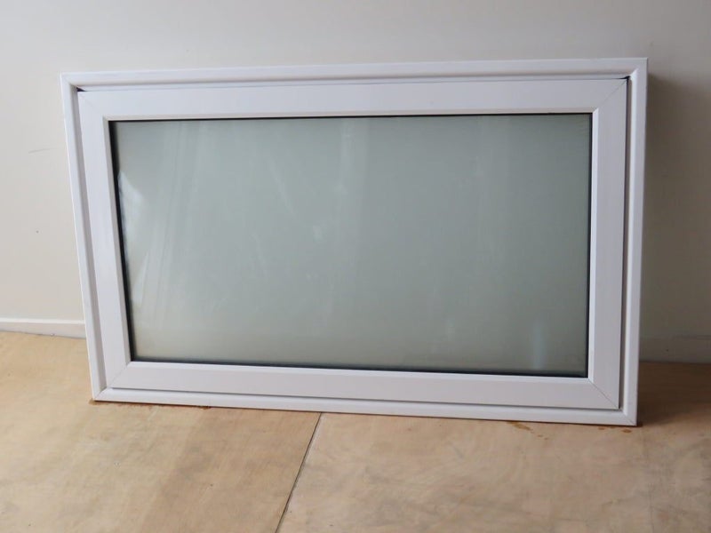 NEW WHITE ALUMINIUM DOUBLE GLAZED WINDOW:600HX1000W