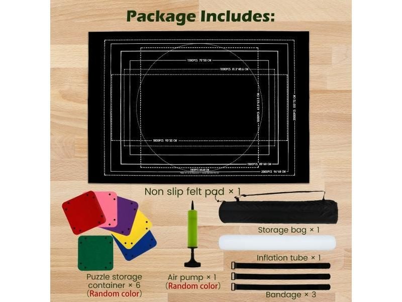 13Pcs Puzzle Mat With Non Slip Bottom Felt Protector For 2000 Puzzle Pieces Carousel 1