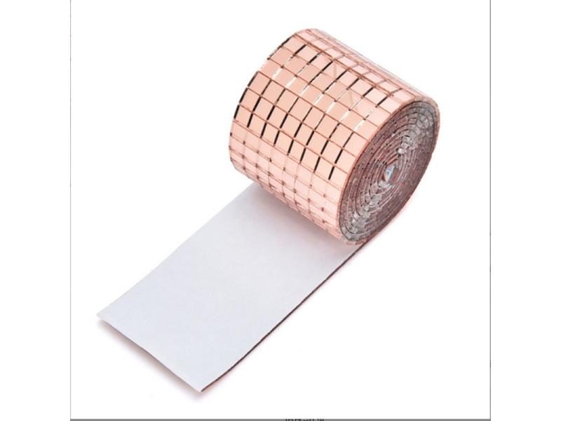 New Self-Adhesive Real Glass Craft Mini Square Mirrors Mosaic Tiles Stickers Carousel 1