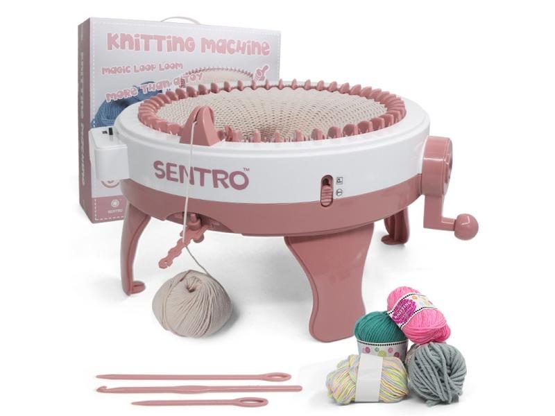 48needle Handmade Knitting Machine Cylinder Wool Loom Scarf Sweater Hat Socks Carousel 2