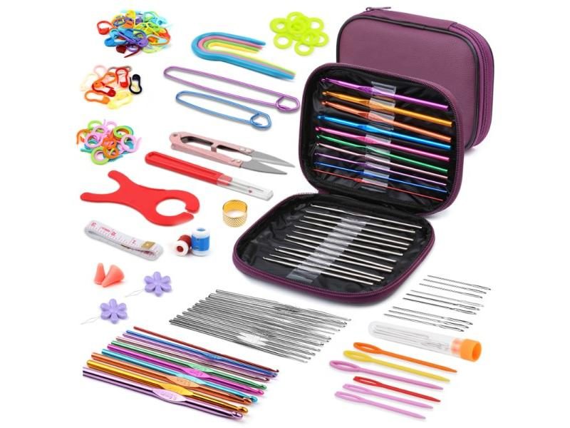 KRABALL Crochet Kit For Beginners Crochet Hook Set Ergonomic Knitting Needles Carousel 2