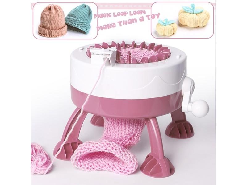 22 Needles Creative DIY Knitting Machine Magic Loop Weaving Loom Weaving Scarf Carousel 1